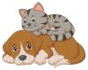 cute-happy-cat-playing-with-dog-animal-nature-icon-concept-vector